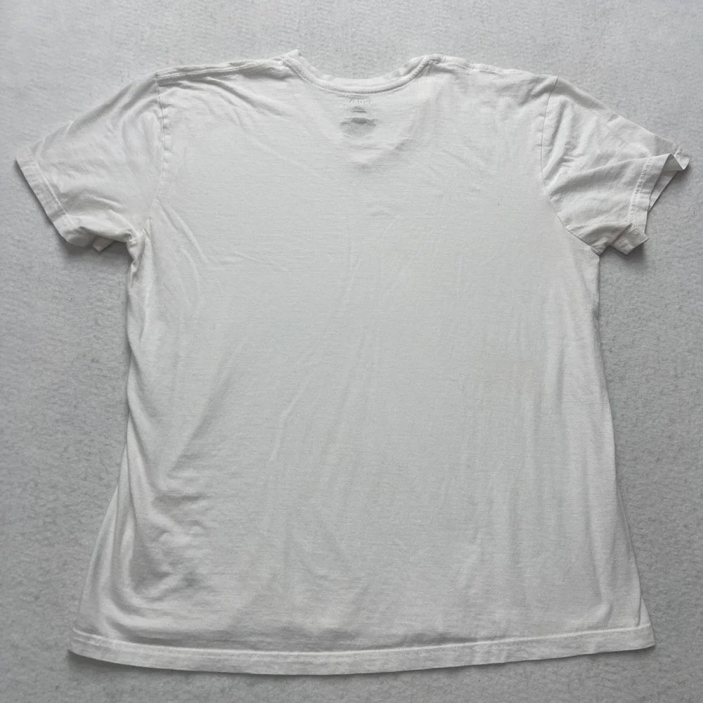 Polo Ralph Lauren T-Shirt Mens L White Classic Fit V-Neck Cotton Pony Logo Basic